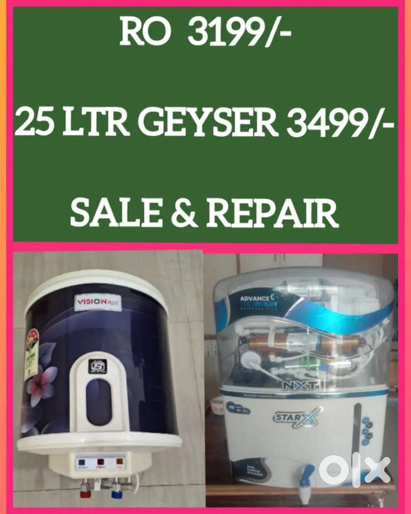 WATER PURIFIER RO FILTER GEYSER CHIMNEY INVERTER IN HOLE SALE PRICE