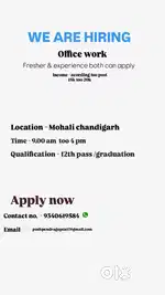 Office work hiring