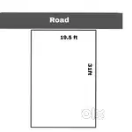 Second plot from road Small plot clear title