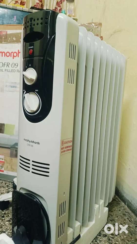 Oil filled room heater radiator