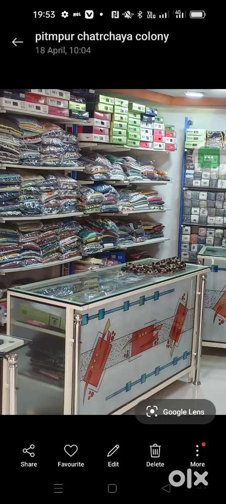 Readymat garments counter