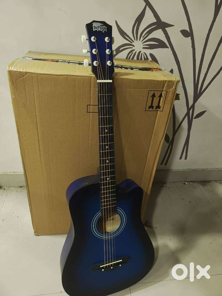Intern Acoustic Guitar (Blue) – Hardly Used – ₹1,400