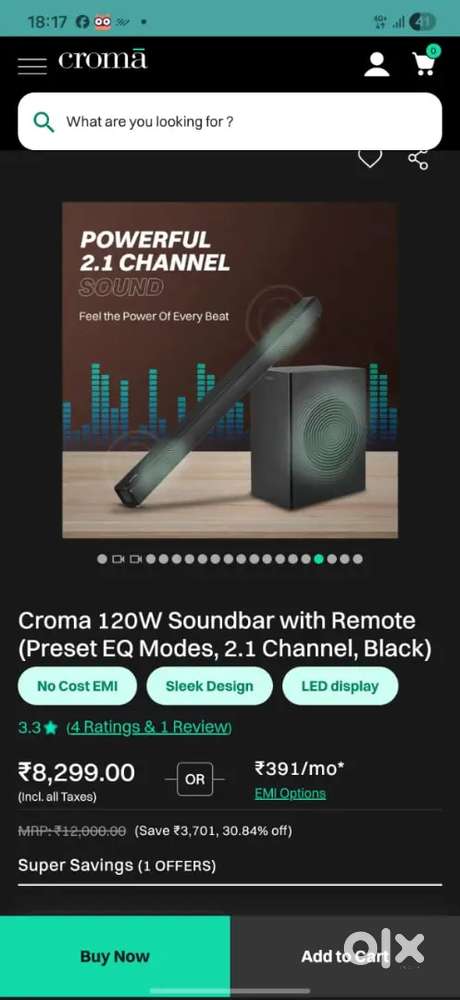 Croma sound bar