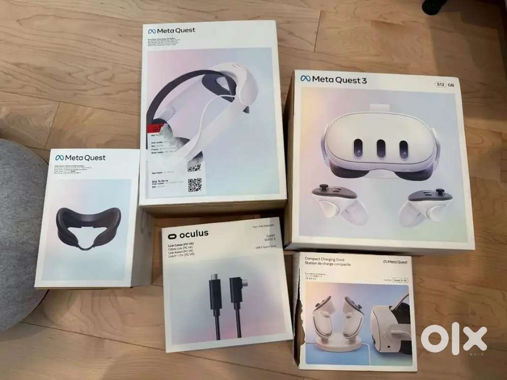 Meta Quest 3 512GB VR Headset - White Ultimate Bundle: Elite Strap,