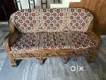 3 seater lightweight bamboo sofa