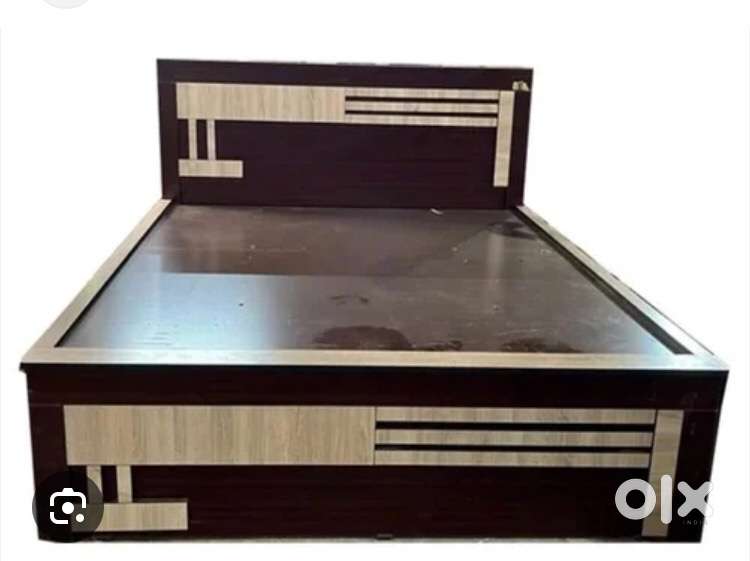 Sunday big sale buy new double bed with box -6990/-Emi bhi