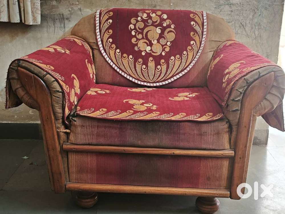 Pure ivory wooden teak sofa !!