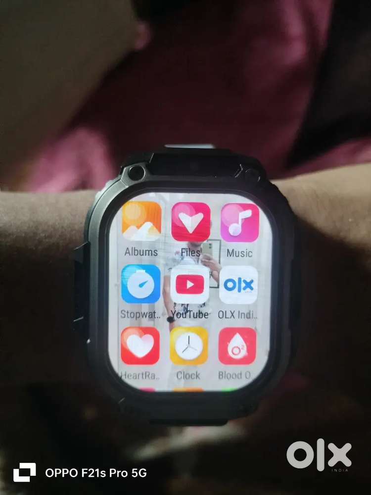 Fire. Bolt 4G smart watch Android h sim vali mini phone hi smaj lo