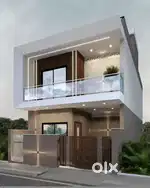 Omax 1 shubhangan ki best location me 800 sqr ft me 3bhk duplex