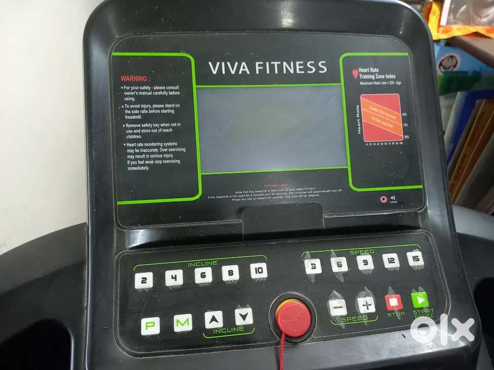 Treadmill Excellent condition Foldable motorized 120kg support