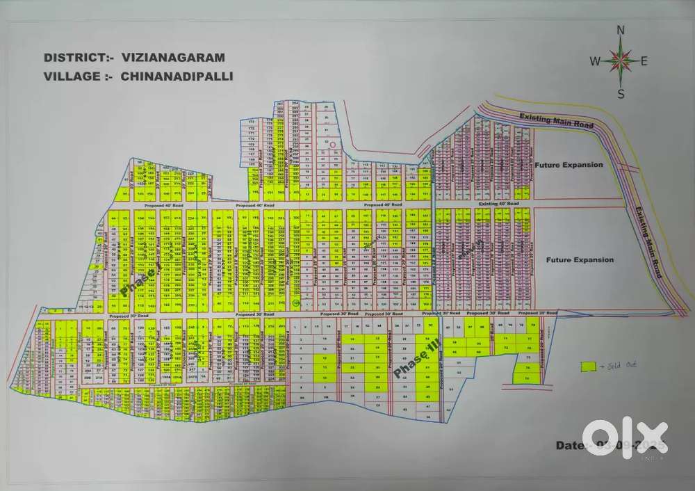 60 Sq yard = 2,00,000 near ranastalam on srikakulam highway NH16.