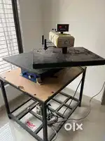 Cheran automatic heat press machine. With table.
