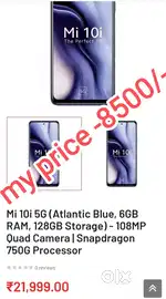 MI 10i  &. OPPO A7