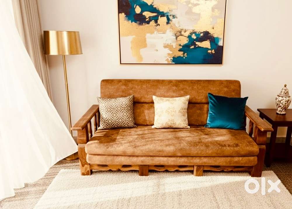 7 Seater Teak Wood (Sagwan) Sofa  Set  Excellent Condition