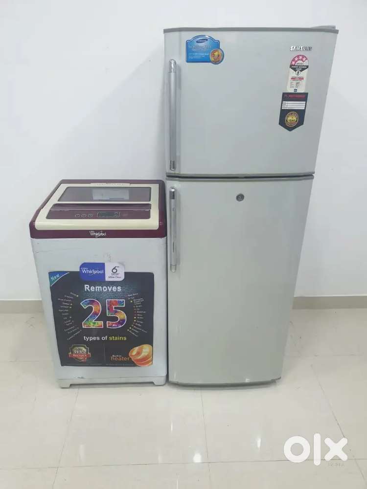 Samsung 250ltrs fridge & Whirlpool 6.5kg machine dhdhdh free shipping