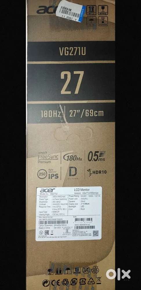 New Acer NITRO VG1 series 68.58 cm (27 inch) GAMING MONITOR BRAND NEW