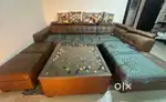 7 seater sofa with table