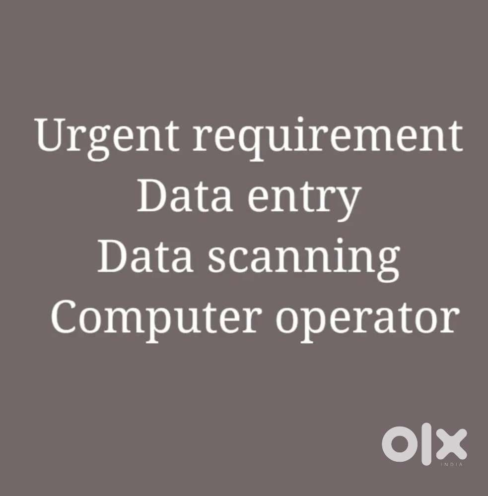 Copy paste, data entry, scanning Related job