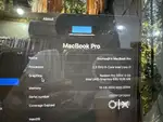 MacBook Pro 16 touchbar mid 2018 model 46 Cycle battery count only