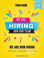 Office work full time only permanent job available