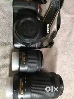 Nikon d3400 with zoom and kit lens in excellent condition