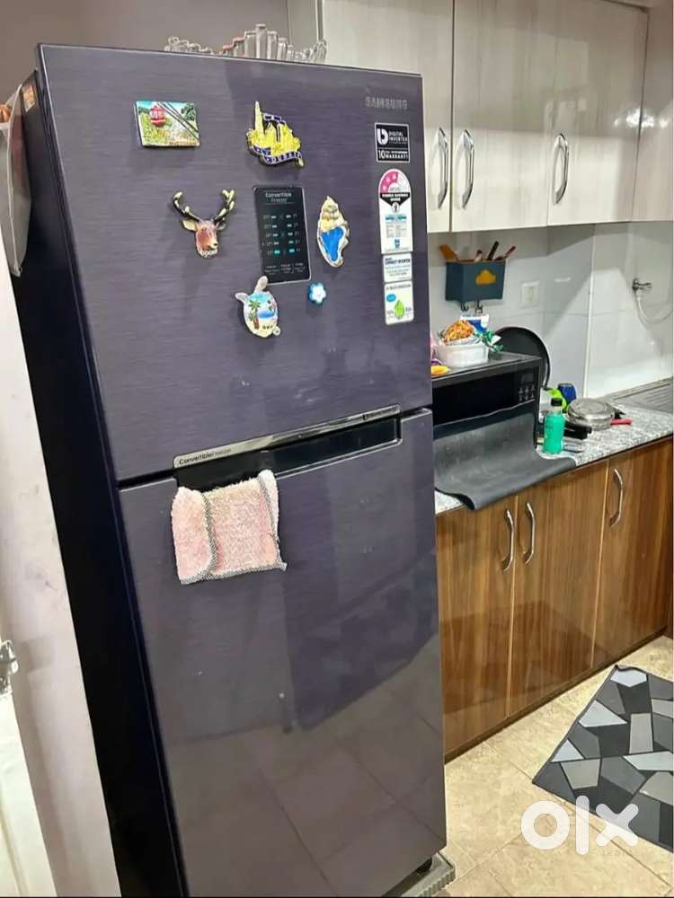 Double door fridge, washing machine and AC well and fine condition