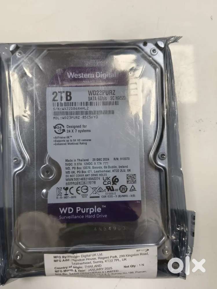 WD 2 TB Purple HDD