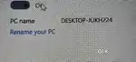Device name

Processor

Installed RAM

Device ID

Product ID

System