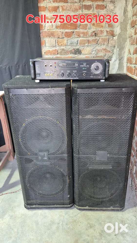 12 inchi top 200 watt speaker 600 watt amplifier