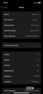 iPhone xr 64 GB