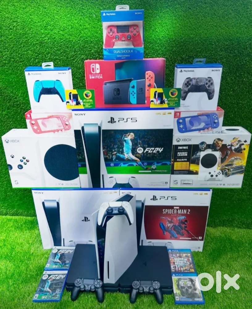 All models of gaming products with latest games and warranty sale