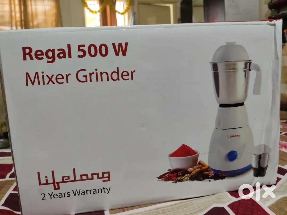 Mixer grinder. Mrp 3000/- 500 watt new 2 year warranty