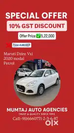 Maruti Suzuki Swift Dzire VXI Optional, 2020, Petrol