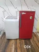 Samsung bio fresh single door refrigerator and washing machine