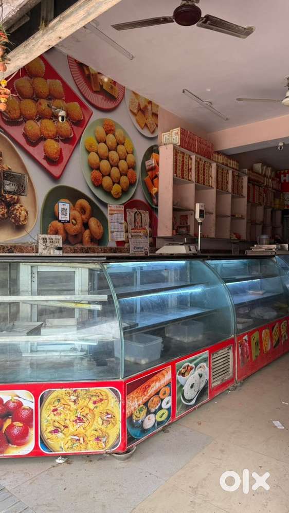 Whole sweet shop fridges and counter for sale