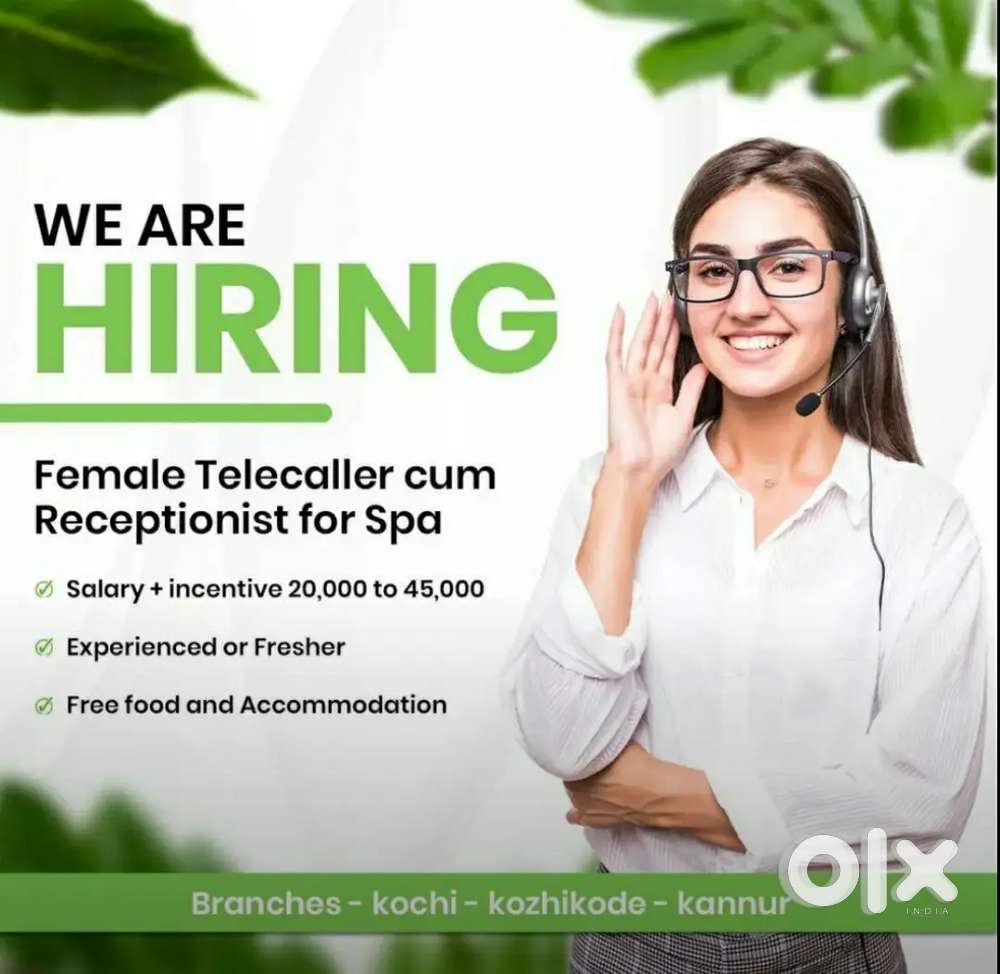 Female spa telecaling and reception