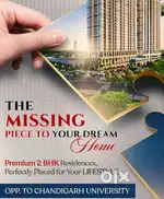 2 Bhk luxury flats opp. Chandigarh University
