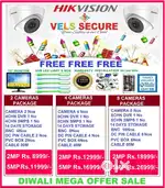 MEGA   DIWALI   SALE OF       2MP HIKVISION CCTV CAMERA   DAY & NIGHT