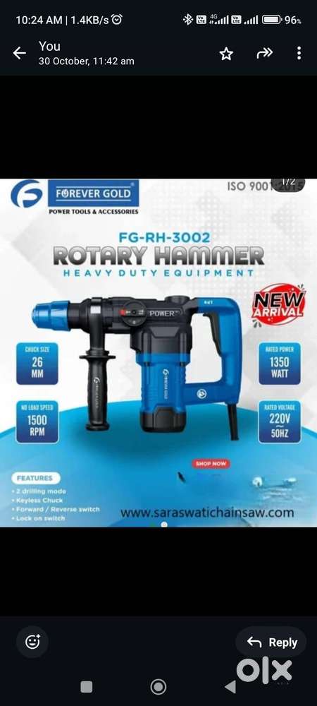 rotary hammer drill machine 26 mm