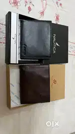 Brand new Nautica wallet (MRP 1700) + GD Brown leather wallet