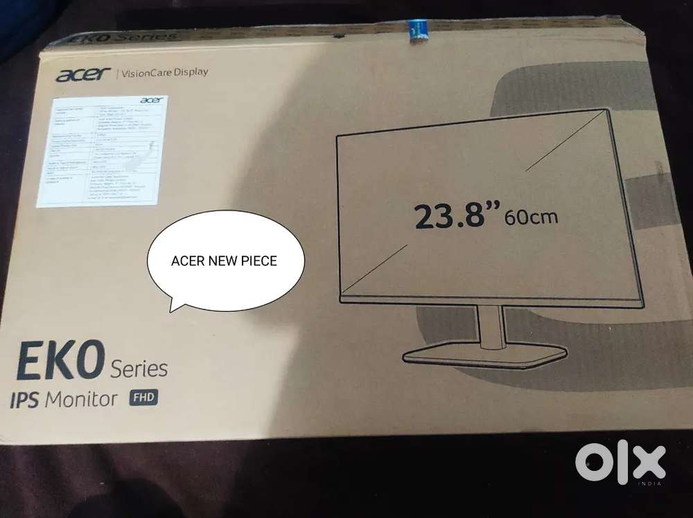 ACER 24 INCH IPS PANEL MONITOR AND FRONTECH 22 INCH MONITOR