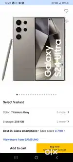 Sasung s24 ultra 0ct ka bill he abhi warranty me he12gb256gb he