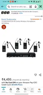 I want sell my studio master XLR mic