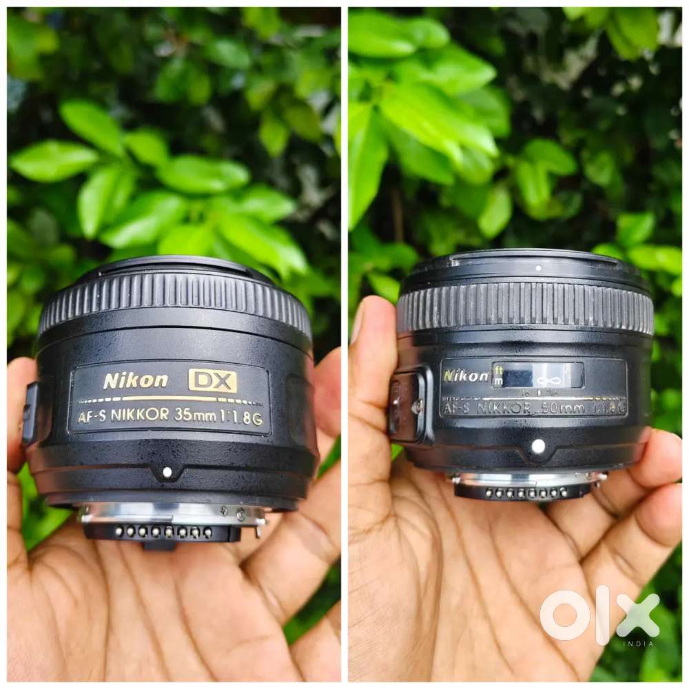 Nikon 2 lens 35mm & 50mm  use kora hua nai new condition ot ase
