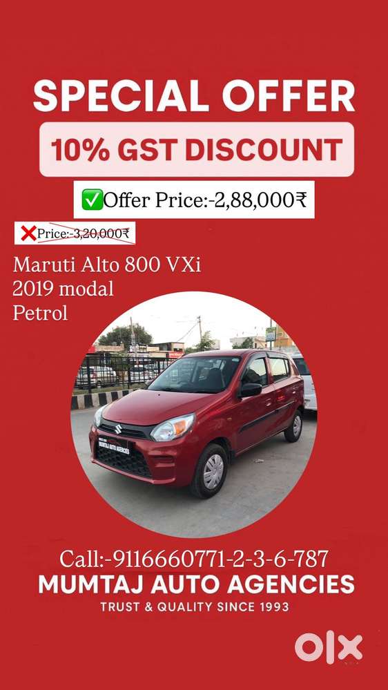 Maruti Suzuki Alto 800 VXI Airbag, 2019, Petrol