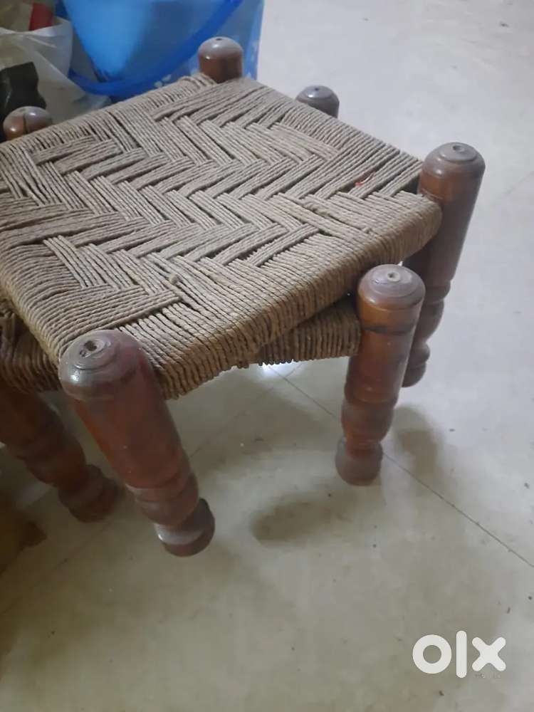 Small wooden stools