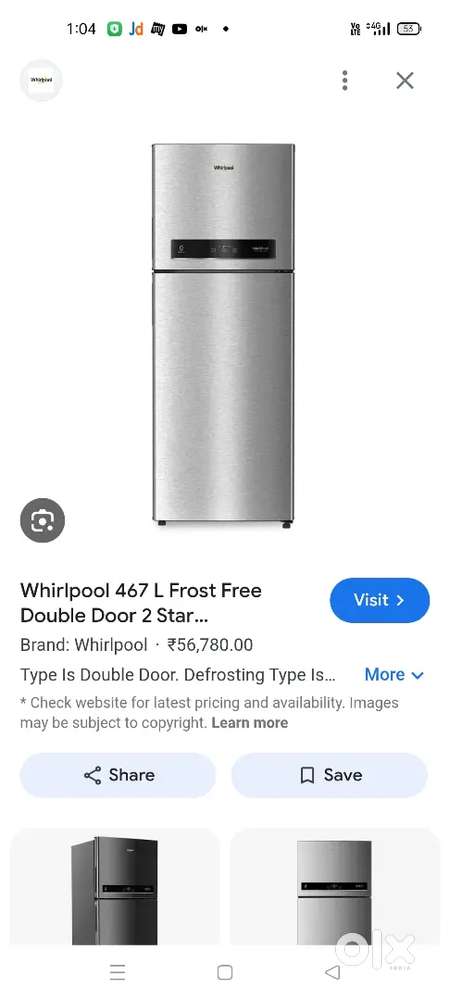 3 frige whirlpool brand new