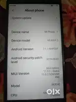 Mi max 2 mobile for sale