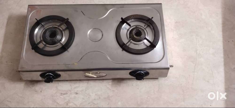 double burner stainless steel butterfly gas stove