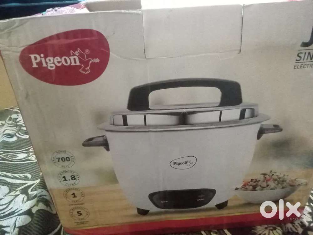 RICE COOKER NEW PEGION SINGLE PLOT WITH SS LID